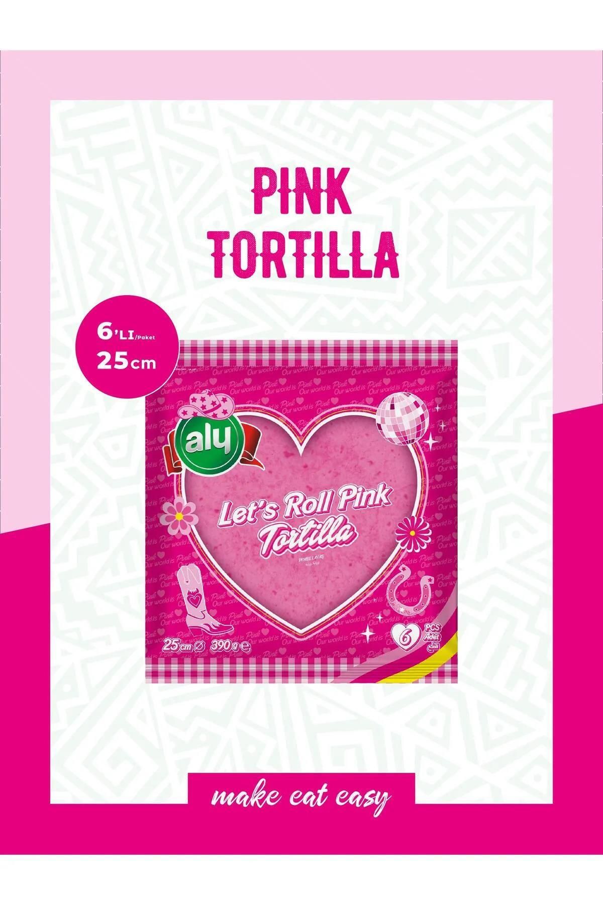 Aly Pink Tortilla Lavaş 25 Cm 6'lı Paket 390g
