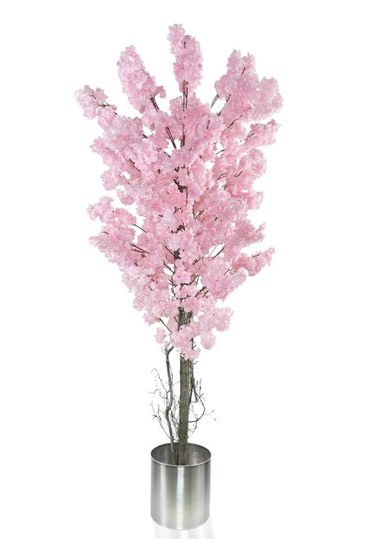 Nettenevime Yapay Ağaç Japon Kiraz Çiçeği Bahardalı Ağacı Sakura Çiçeği Pembe 180cm
