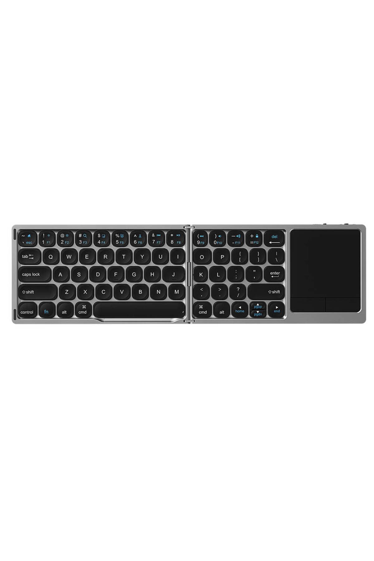 WIWU Bluetooth Klavye Keyboard Wiwu FMK-04 Katlanabilir Kablosuz Multifonksiyonel Touchpadli Klavye