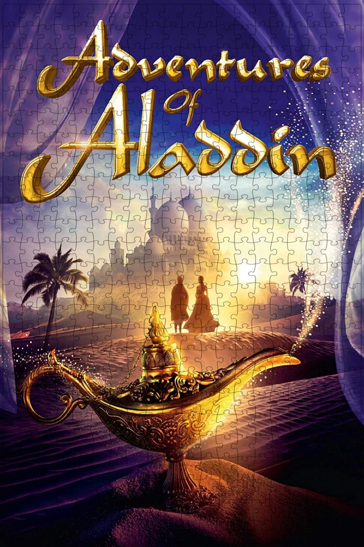 Jeronkarji Adventures of Aladdin (2019) Film Posterinin 500 Parça Puzzle Yapbozu