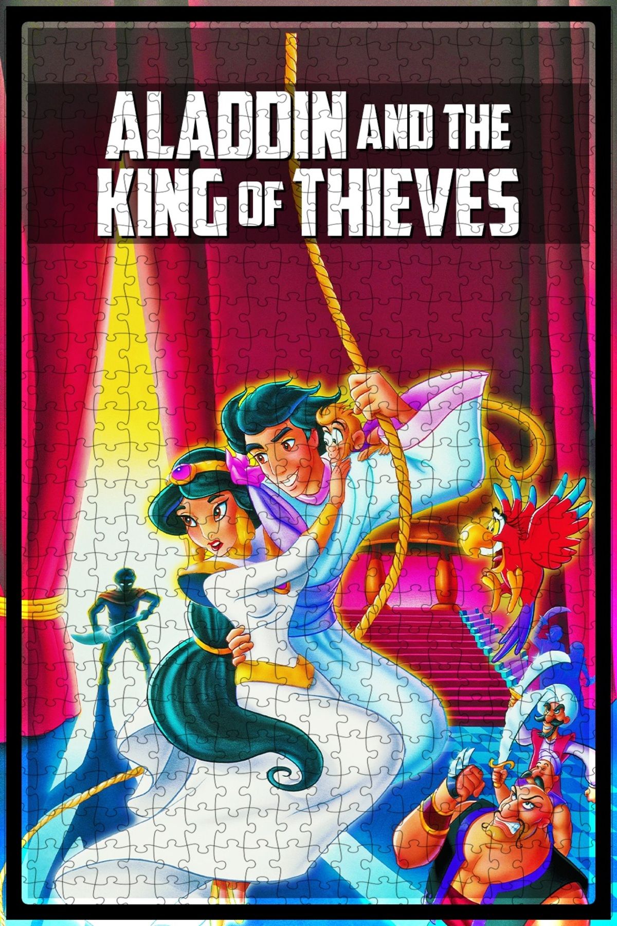 Jeronkarji Aladdin and the King of Thieves (1996) Film Posterinin 500 Parça Puzzle Yapbozu