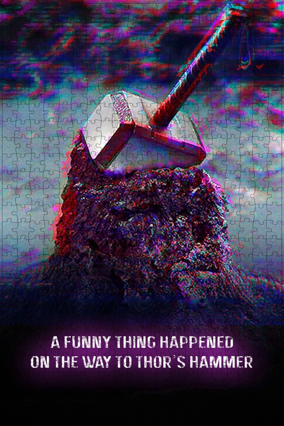 Jeronkarji A Funny Thing Happened on the Way to Thor's Hammer (2011) Filmin 500 Parça Puzzle Yapbozu Sürüm2