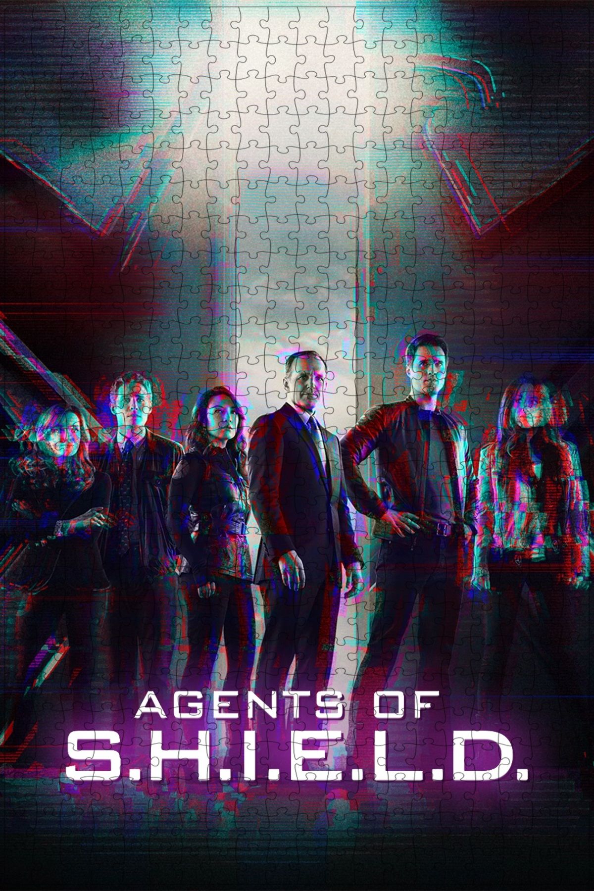 Jeronkarji Marvel's Agents of S.H.I.E.L.D. (2013) Film Posterinin 500 Parça Puzzle Yapbozu Sürüm2
