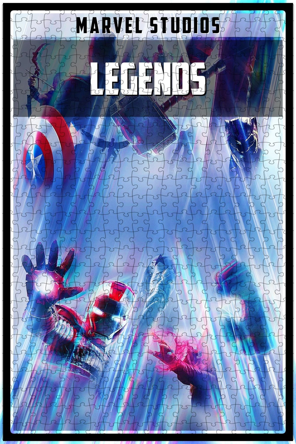 Jeronkarji Marvel Studios Legends (2021) Film Posterinin 500 Parça Puzzle Yapbozu