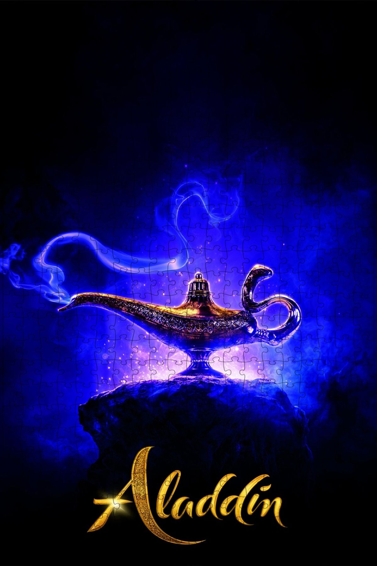 Jeronkarji Aladdin (2019) Film Posterinin 500 Parça Puzzle Yapbozu Sürüm2
