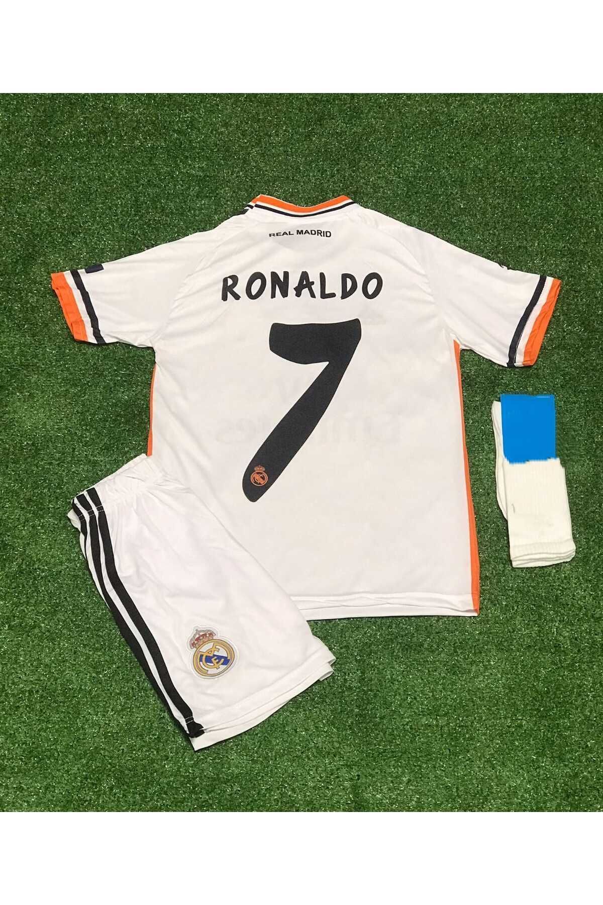 Armageddon Real Madrid 2014 Şampiyonlar Ligi Finali Lizbon C Ronaldo Çocuk Forması Şort Çorap 3'lü Set