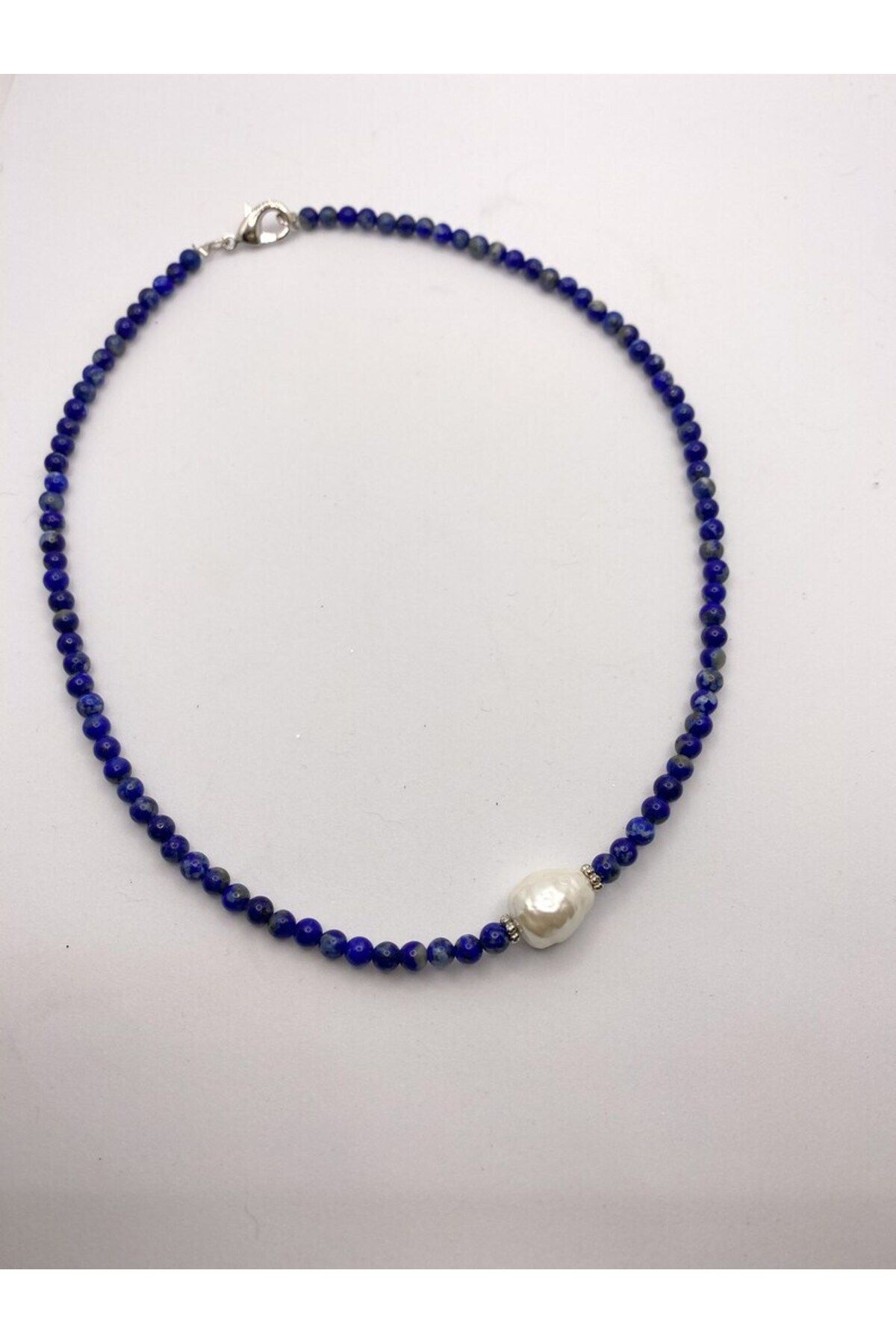 PEARL Tatlı Su İncisi Lapis Lazuli Kolye
