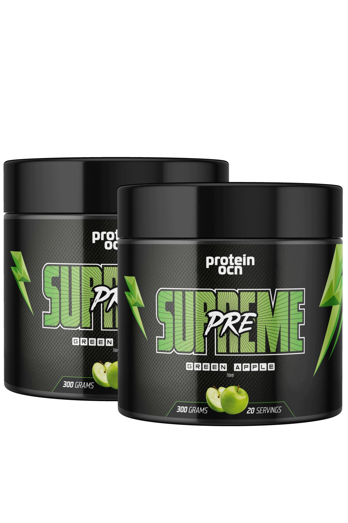 Proteinocean Preworkout Supreme Yeşil Elma - 300g X 2 Adet