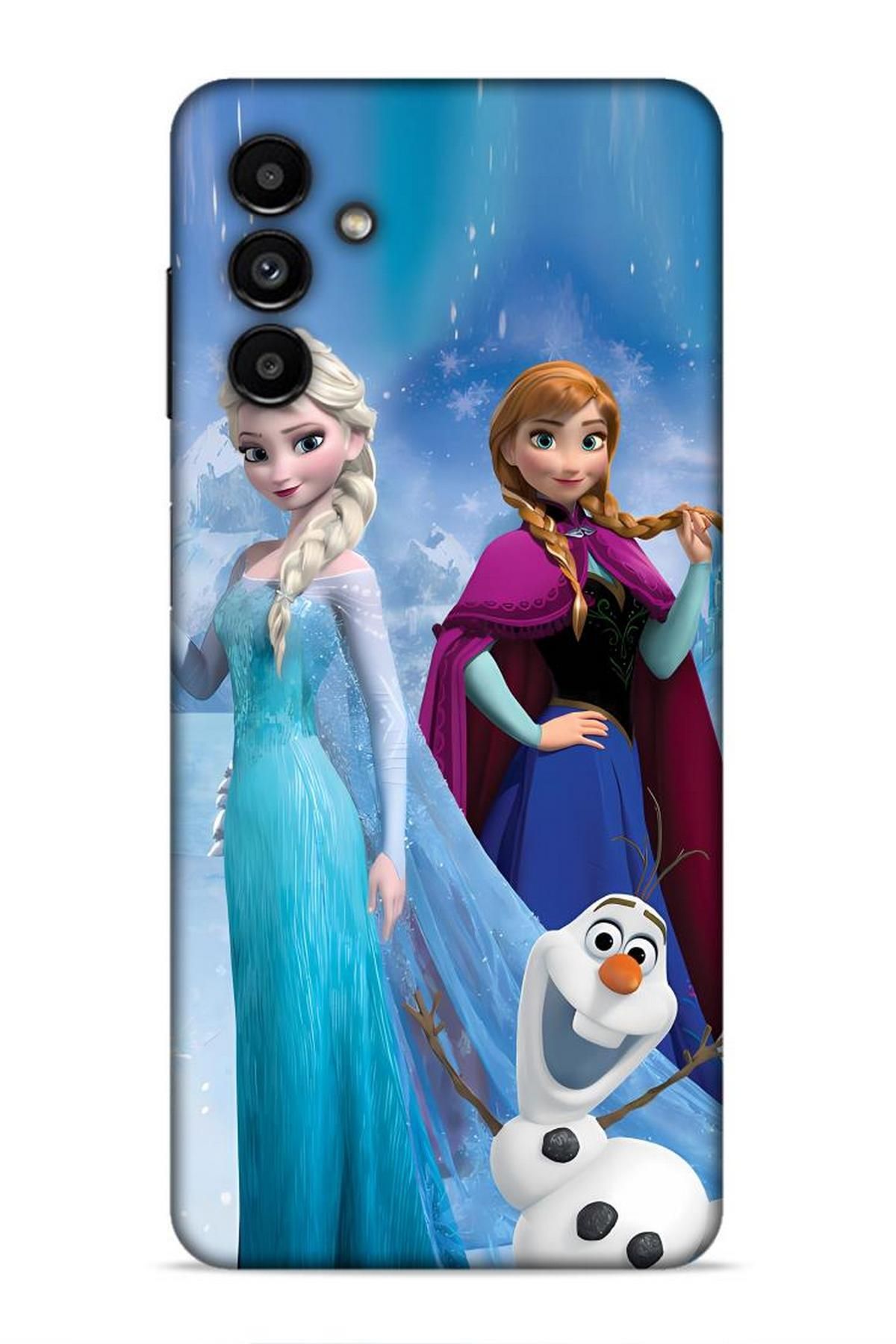 Lopard Samsung Galaxy A13 5G Vega Hifi 30 Elsa Anna Frozen Bordo Kenarları Şeffaf Kapak