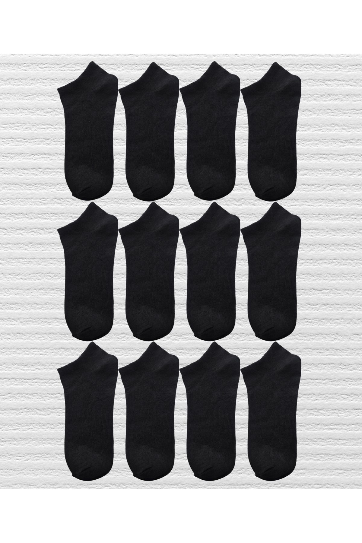 KAYSSOCK 12'li Unisex Düz Karışık Patik Çorap