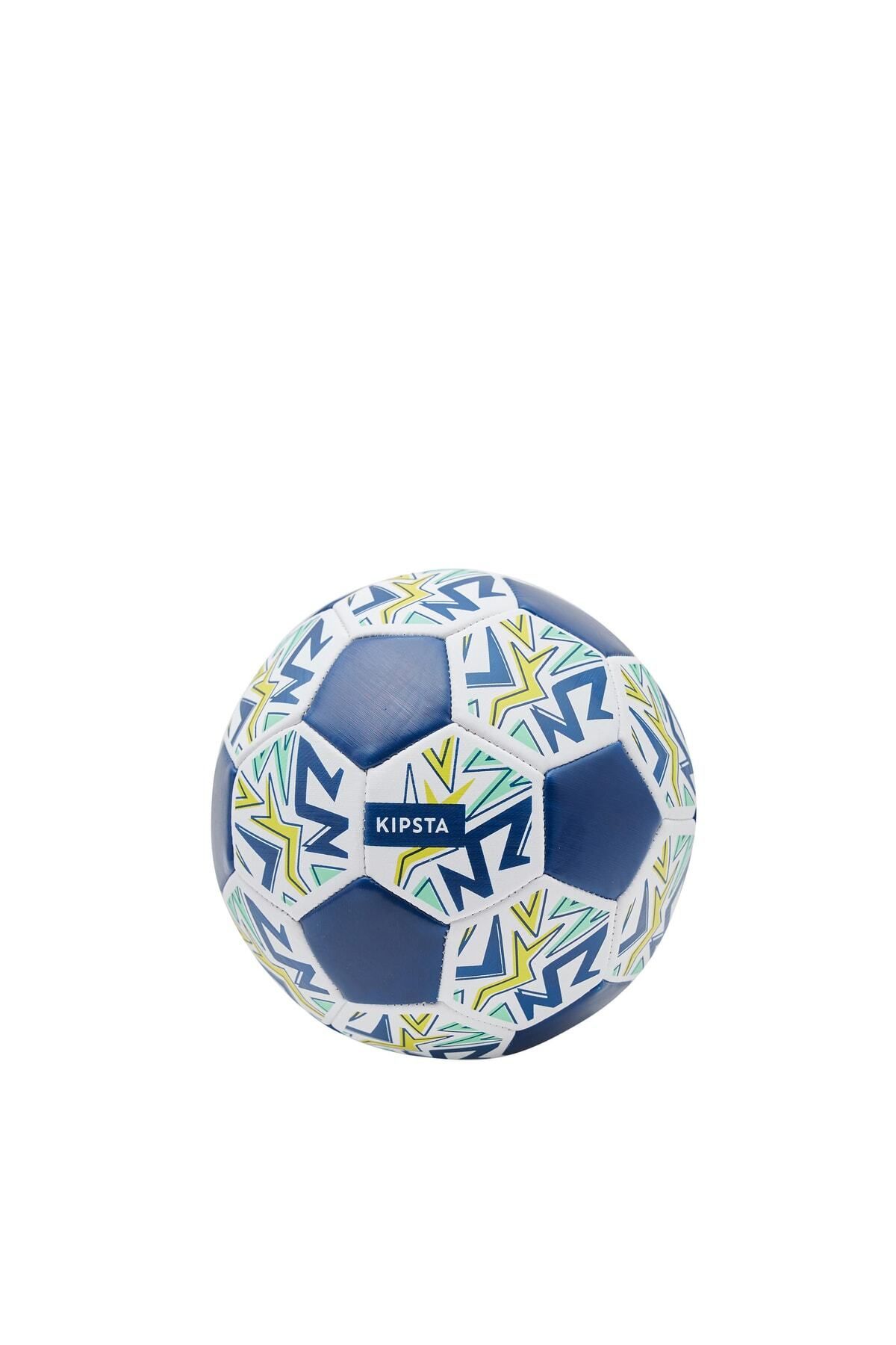 Decathlon Kipsta Öğretici Futbol Topu - 1 Numara - Beyaz / Mavi - Learning Ball