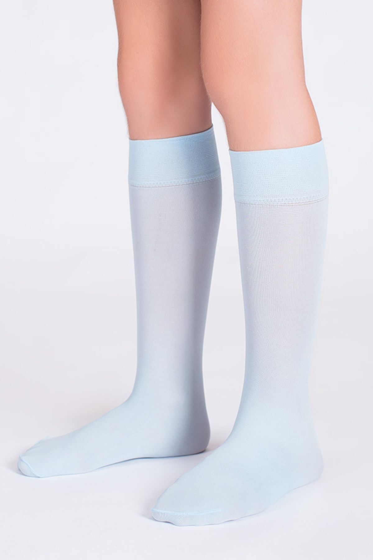 Goose Diz Altı Mavi Kız Çocuk Çorap