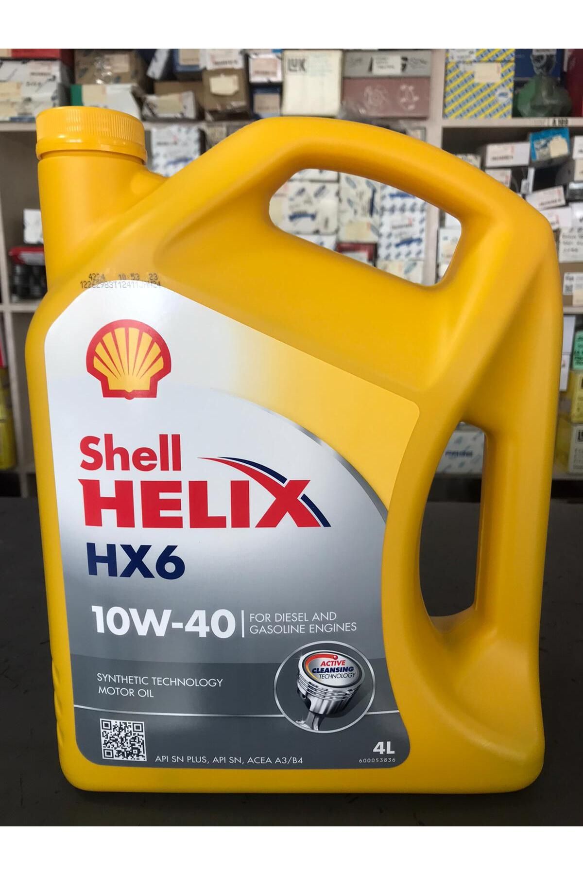 Shell Helix Hx6 10w/40 4 Litre Üretim Tarihi 11.01.2024 Benzin , Dizel & Lpg
