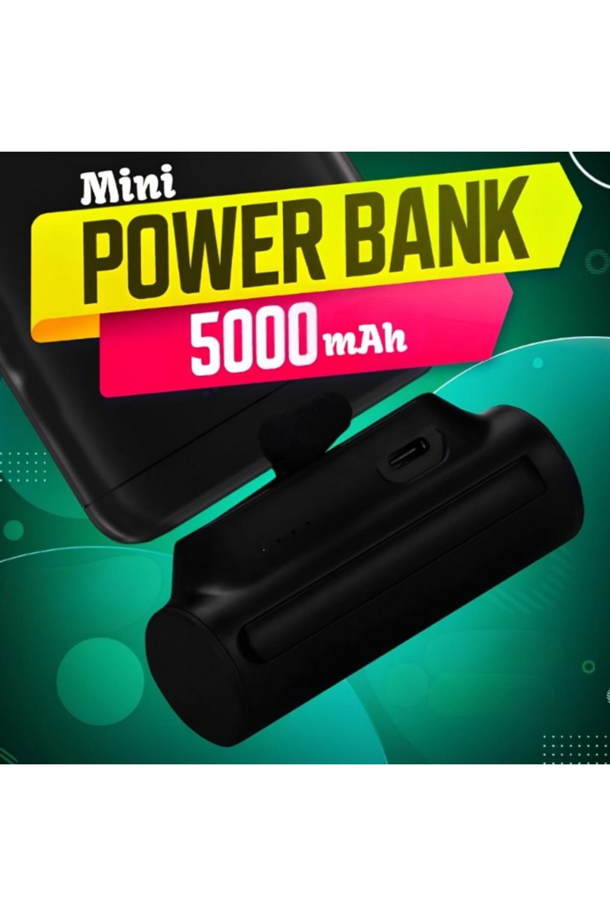 nextbuy Mini Güç Bankası 5000mah Harici Pil Kablosuz Powerbank Iphone Uyumlu Taşınabilir Şarj Cihazı