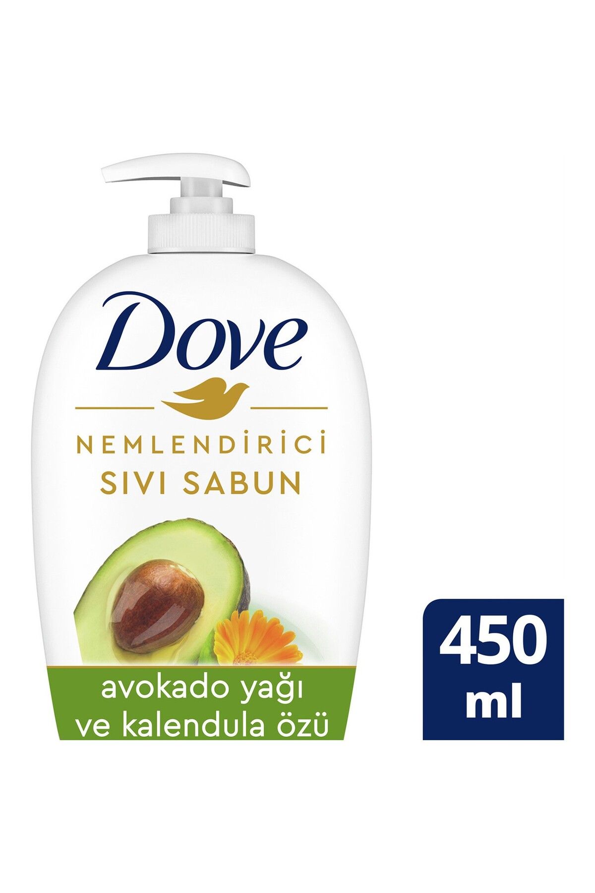 Dove Avokado Yağı ve Kalendula Özü Nemlendirici Sıvı Sabun 450 ml