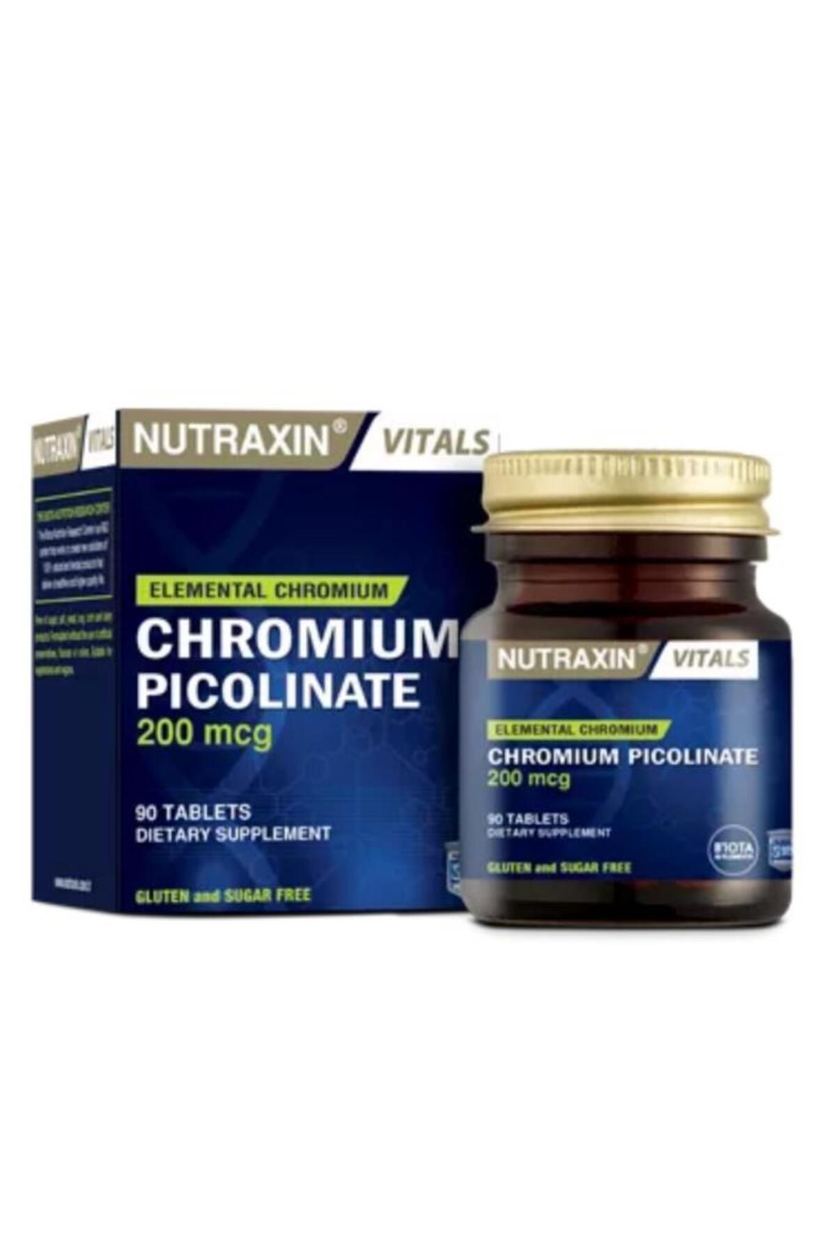 Nutraxin Chromium Picolinate 200 Mcg 90 Tablet Krom Takviyesi
