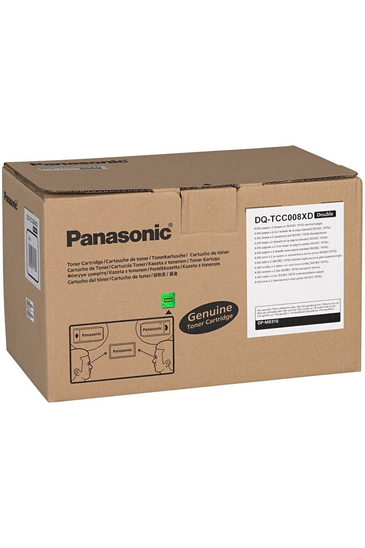 Panasonic HPZR Panasonic DQ-TCC008XD  Toner İkili Paket
