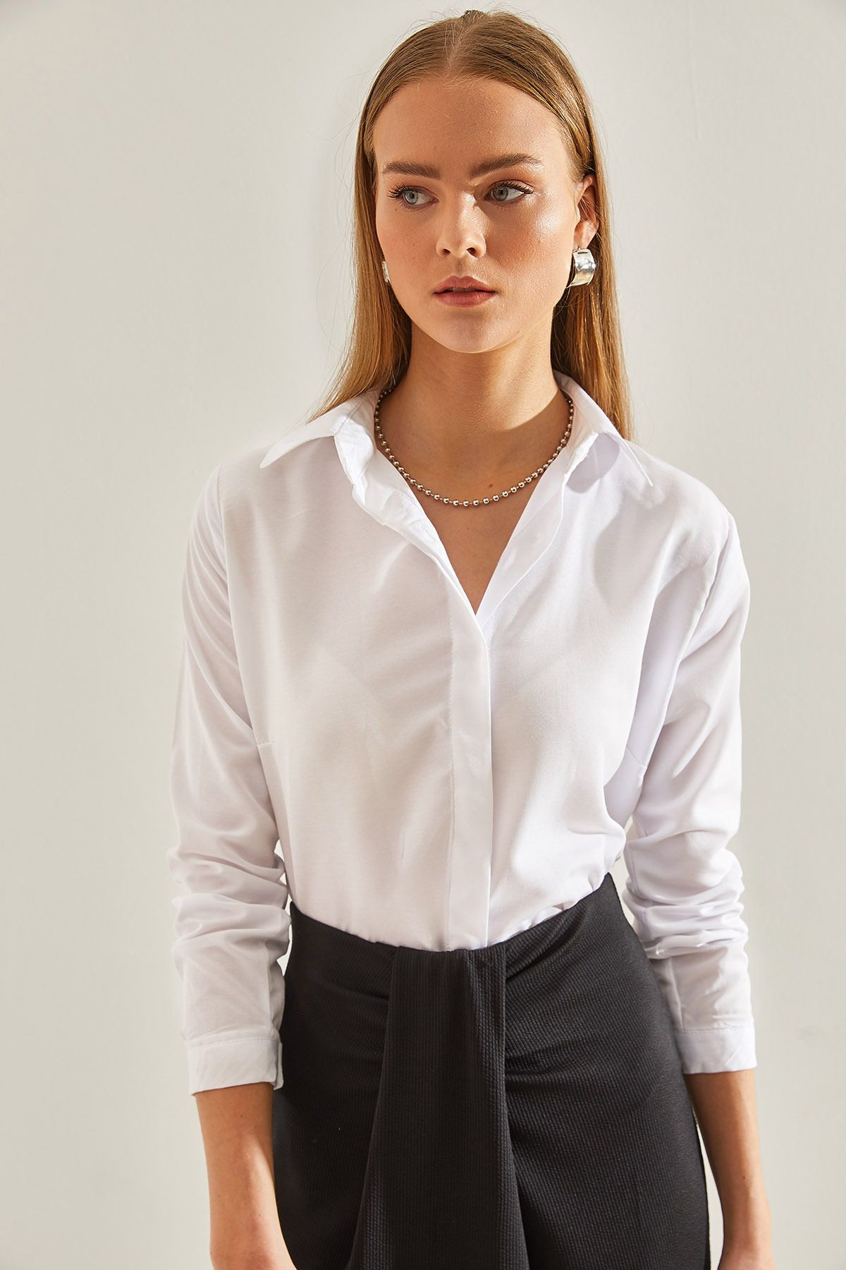 Bianco Lucci Kadın Basic Gömlek