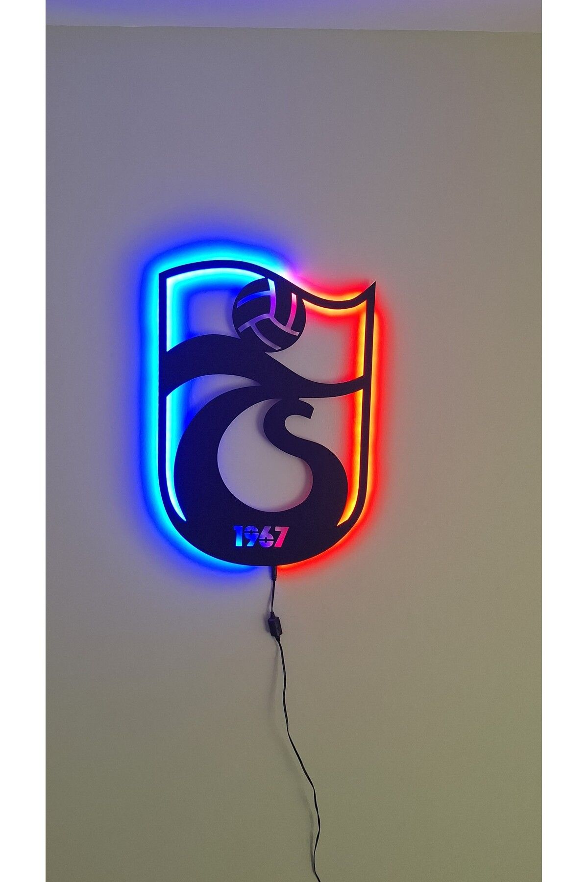 sek tasarım S.E.K Tasarım Trabzonspor led ışıklı logo , Tablo , Gece lambası