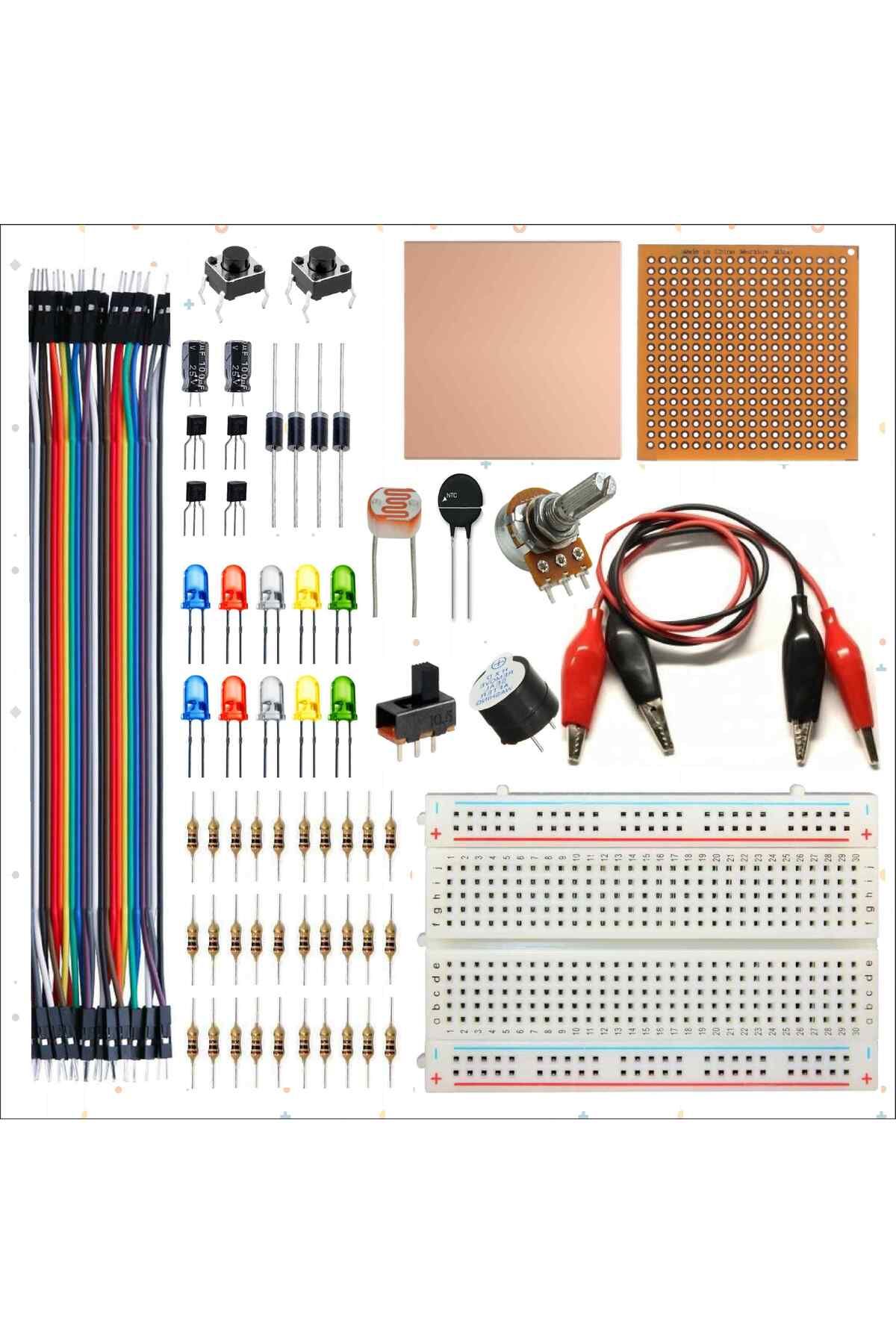 eğiteklab SET1 BREADBOARD TEMEL ELEKTRONİK EĞİTİM SETİ