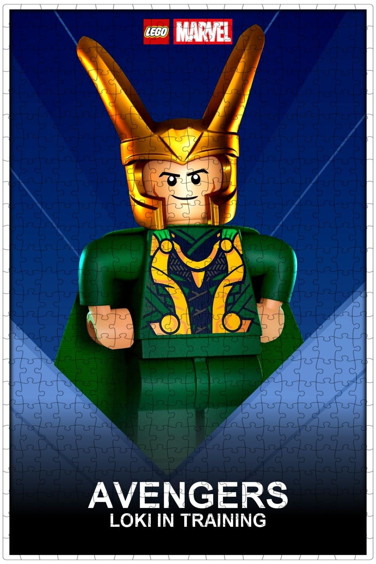 Jeronkarji LEGO Marvel Avengers: Loki in Training (2021) Film Posterinin 500 Parça Puzzle Yapbozu