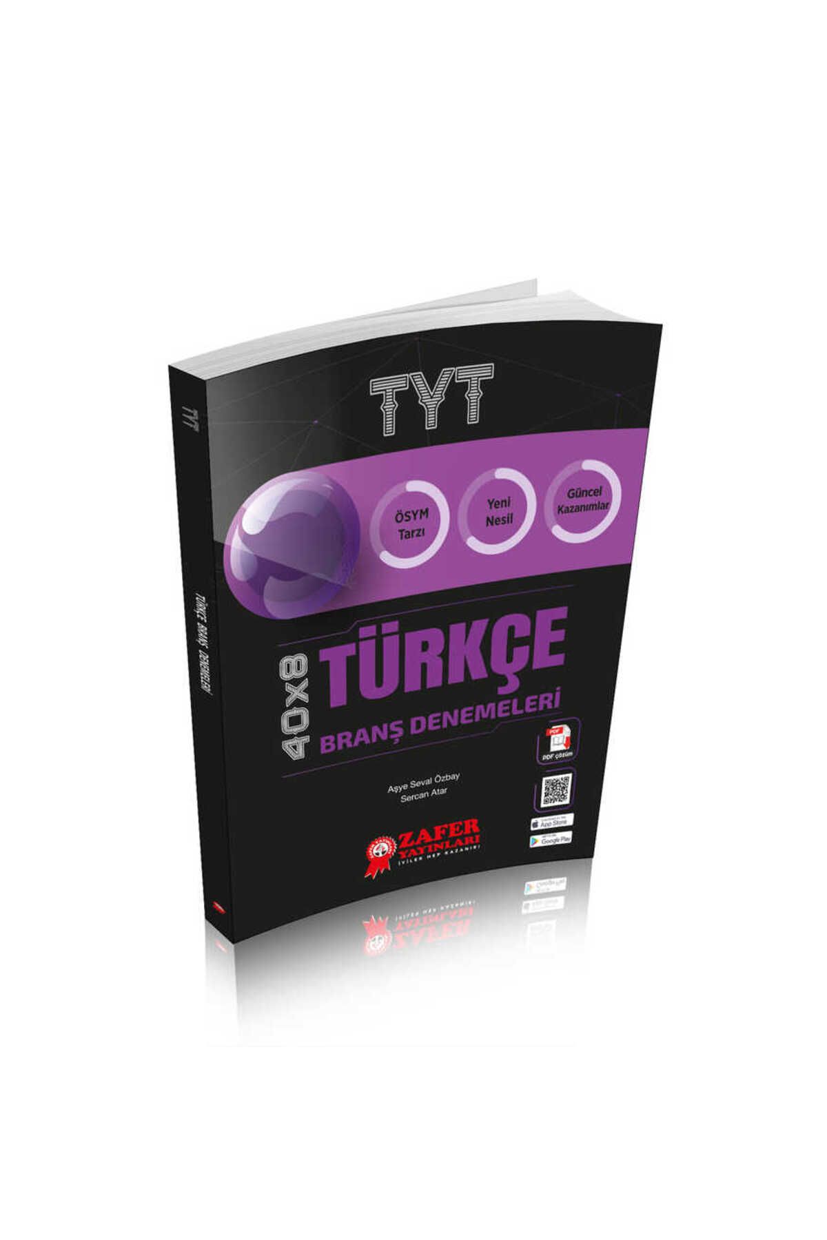 Zafer Yayınları Tyt Türkçe Denemeleri  40 Soruluk 8 Deneme  2024 Model