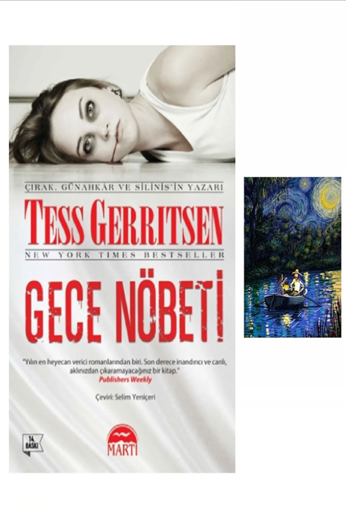 puslurotalar Gece Nöbeti - Tess Gerritsen (Koleksiyon Kitap) + Mavi Gece Stiker