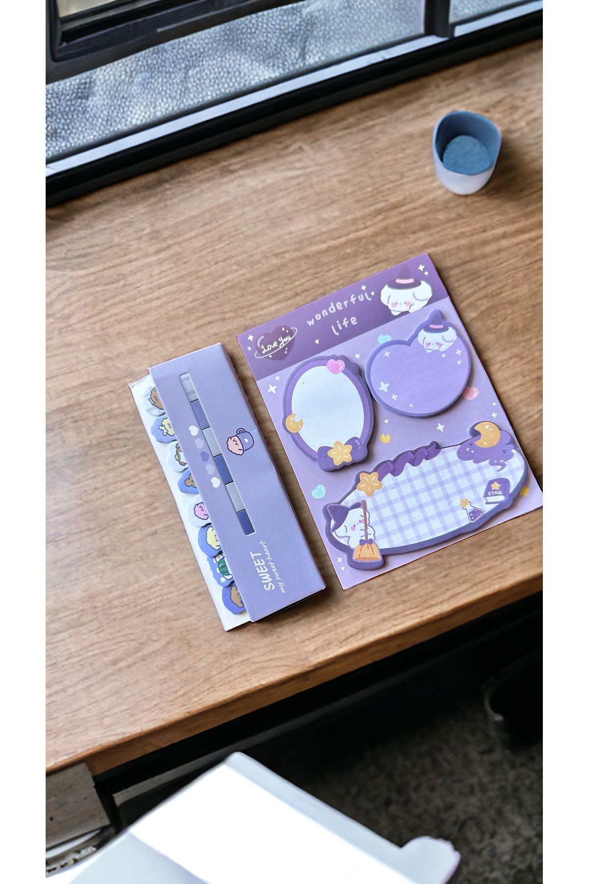 Marseliko Purple Sweet Notluk ve İşaretleme Etiketi Seti - Memopad - Index Label - Sticky Notes