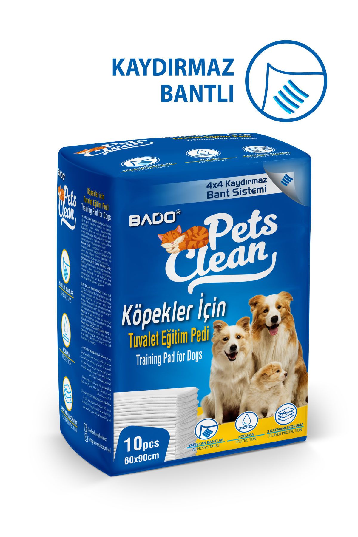 Bado Pets Clean 60x90 Cm Kedi Köpek Çiş Pedi 10 Adet