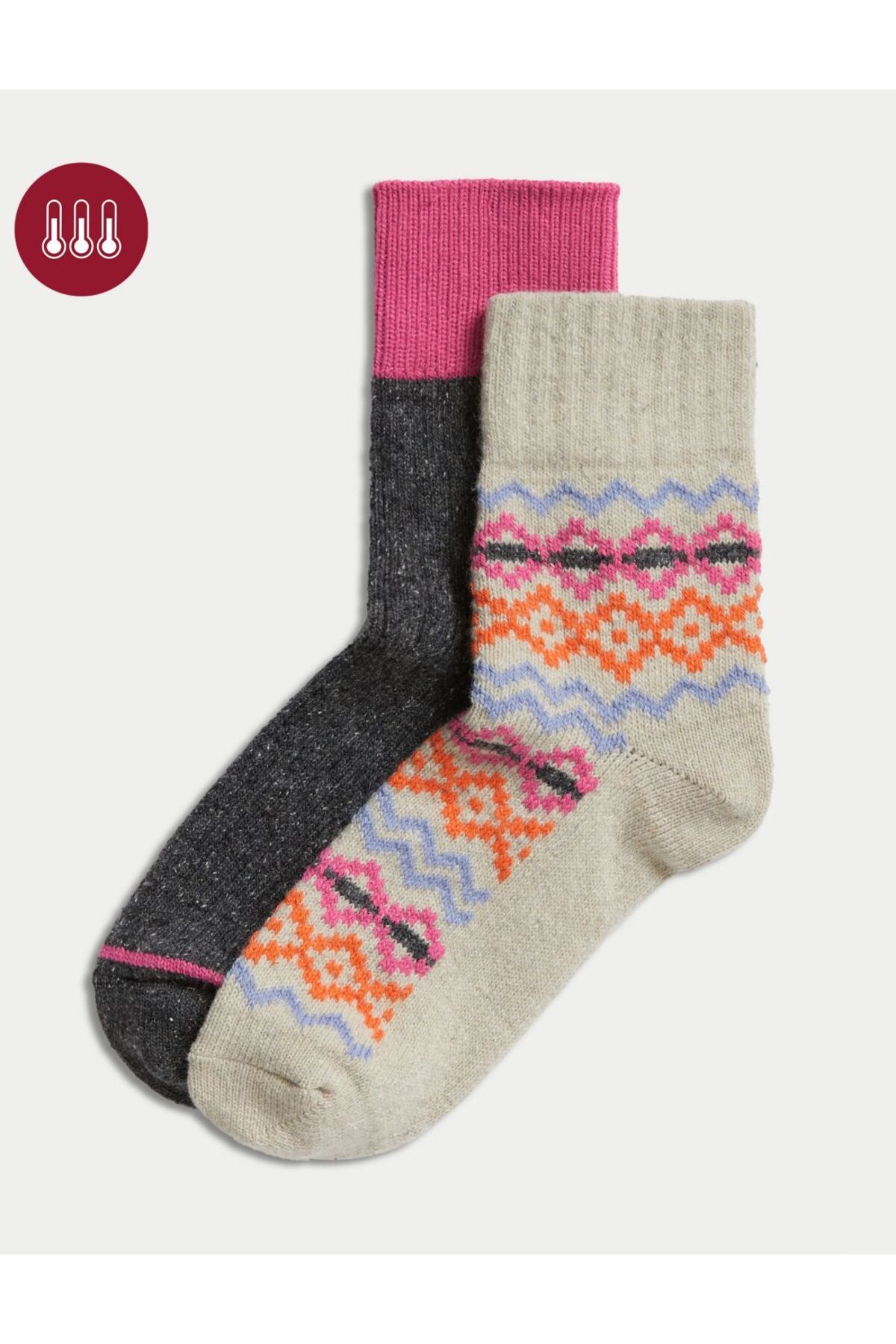 Marks & Spencer 2'li Yün Termal Çorap Seti