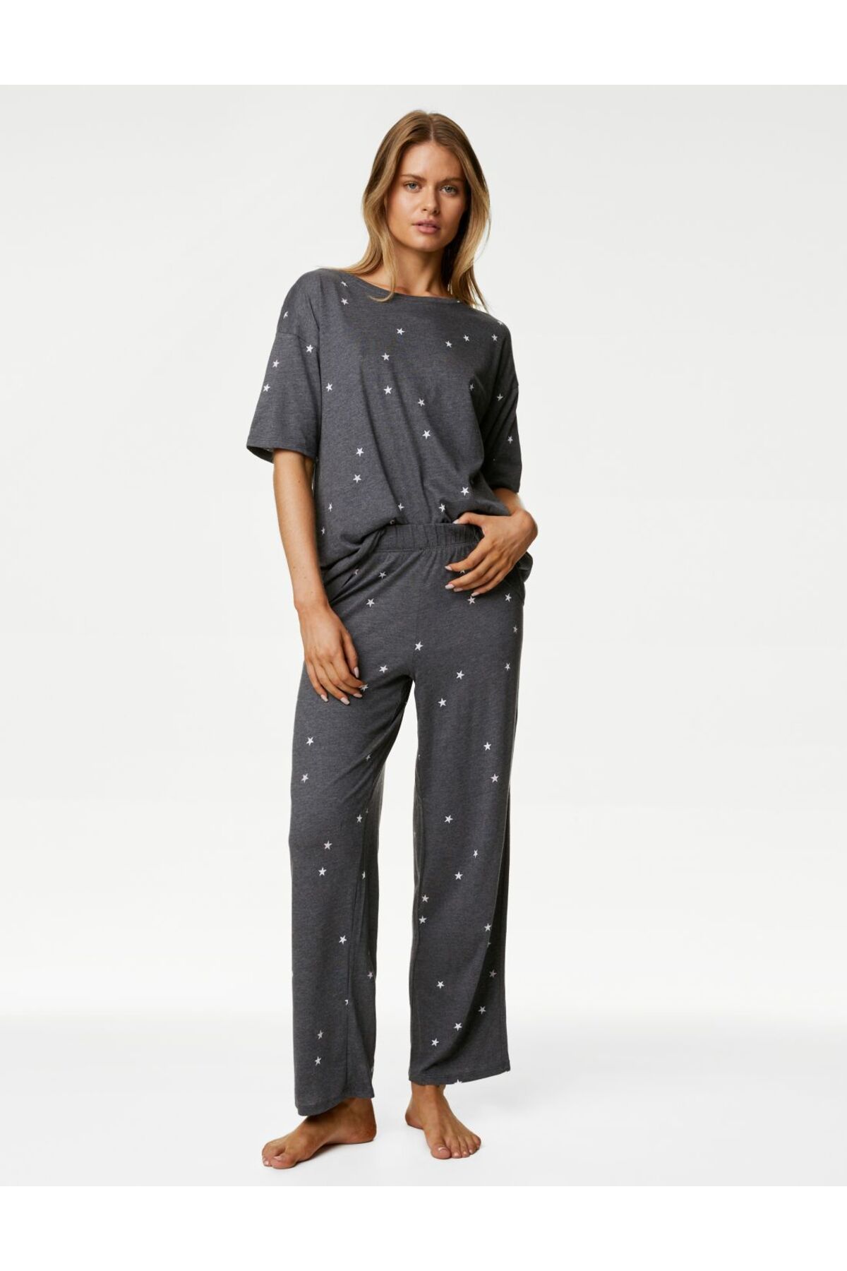 Marks & Spencer Cool Comfort™ Kısa Kollu Pijama Takımı