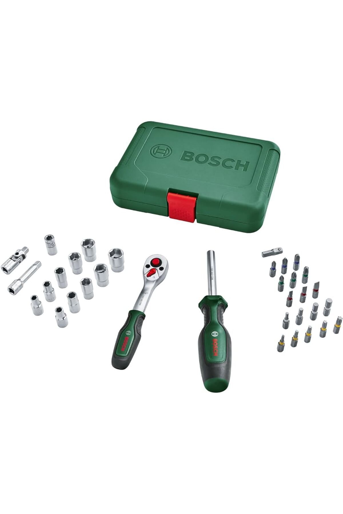 Bosch 34 Parça Cırcırlı Tornavida ve Lokma Takımı (1600A02BY1)