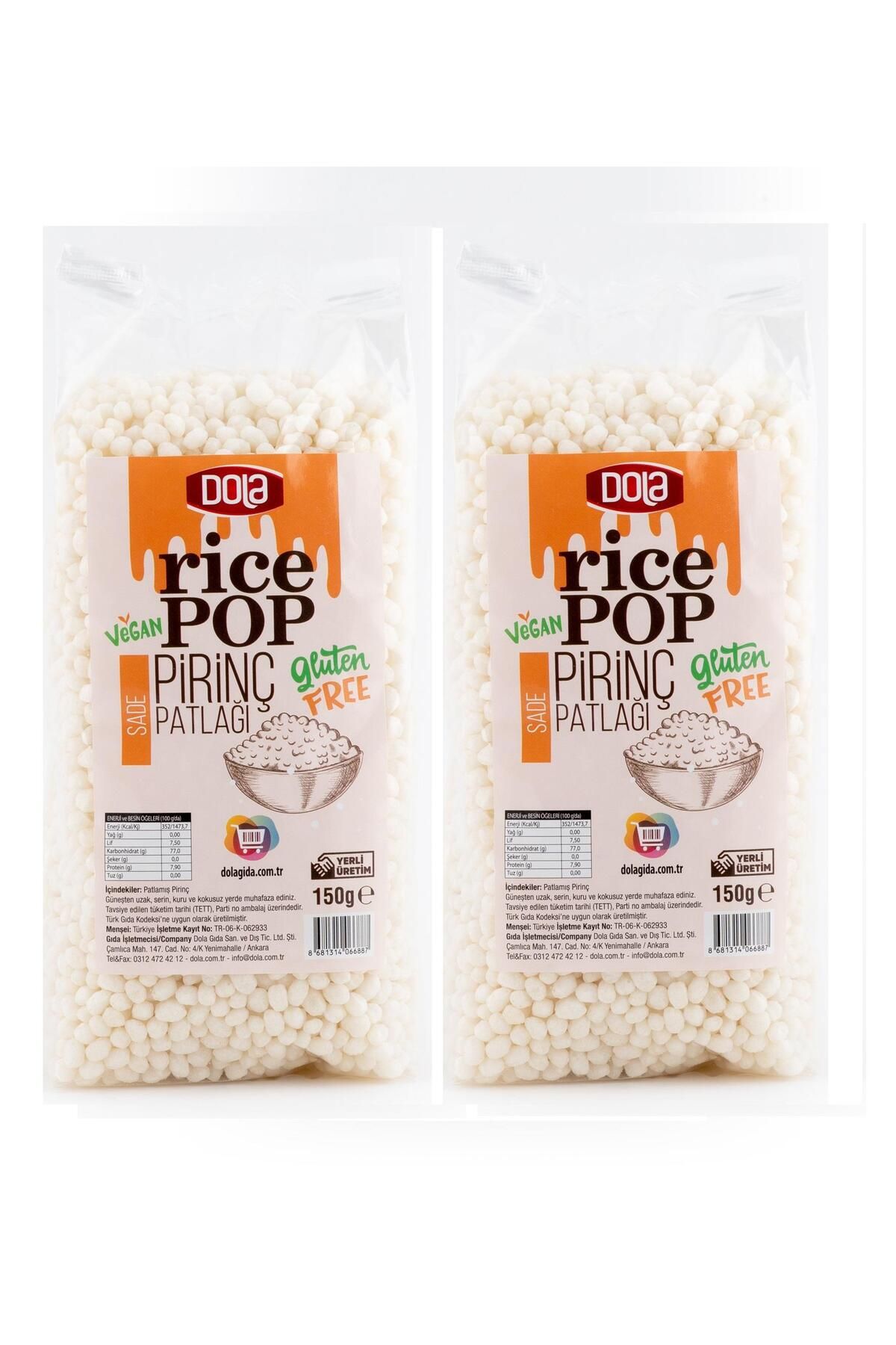 Dola Pirinç Patlağı Rice Pop Sade 150 gr 2 Adet