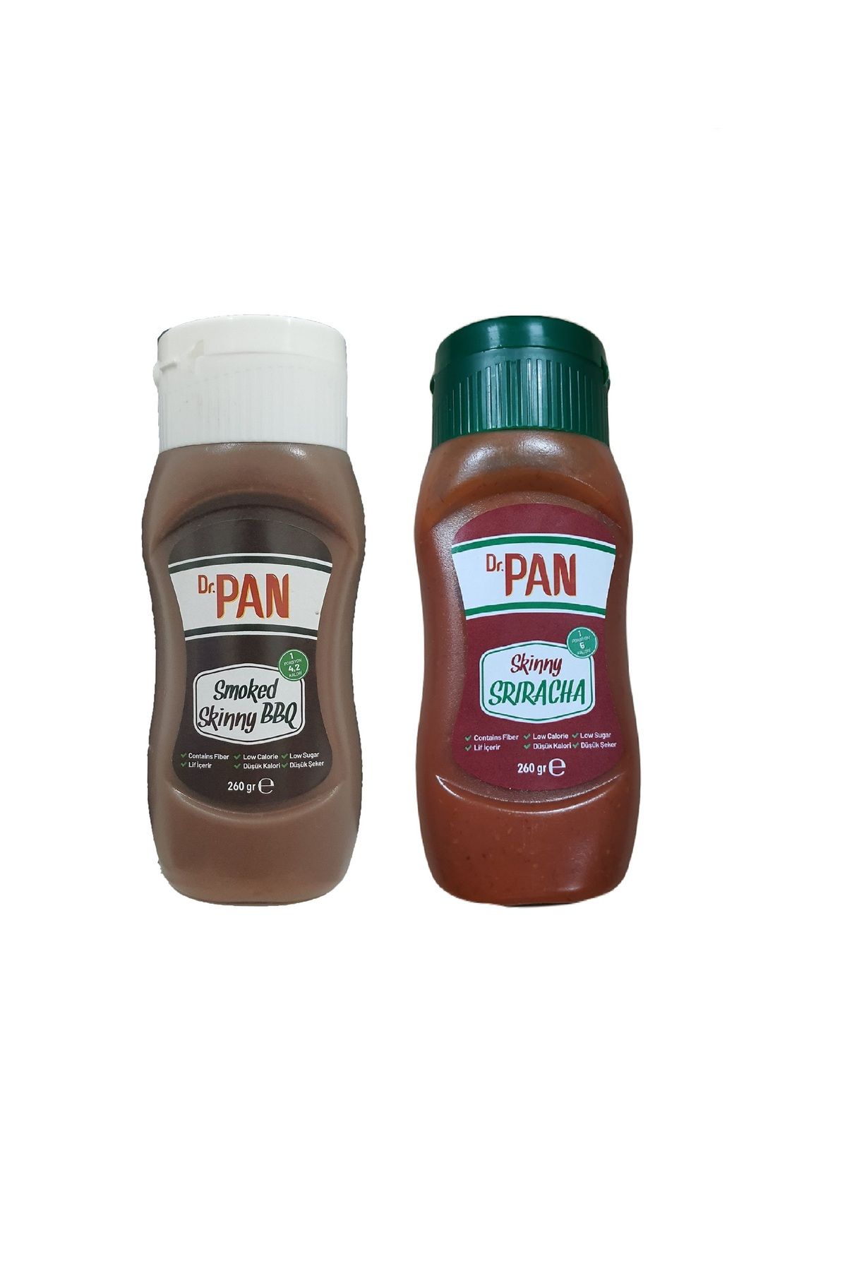 Dr Pan Dr. Pan 2'li Şekersiz Sos Paketi Barbekü Ve Sriracha Sosu 260 gr X 2 Adet Şekeriz Düşük Kalorili