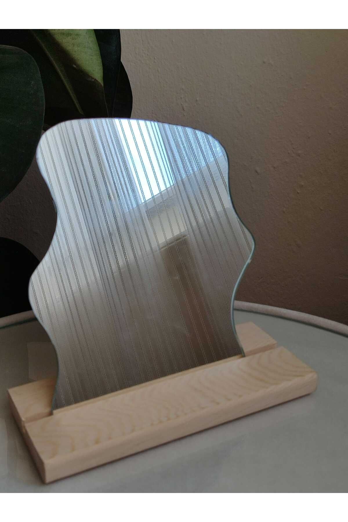 EFİRAZ Dekoratif Ayna, Masa Üstü Makyaj Aynası Düzensiz Model