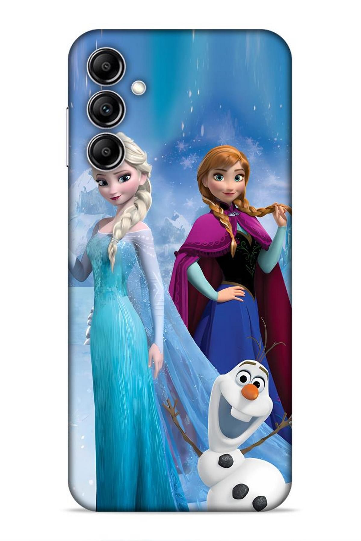 Lopard Samsung Galaxy A14 5G Vega Hifi 30 Elsa Anna Frozen Bordo Kenarları Şeffaf Kapak