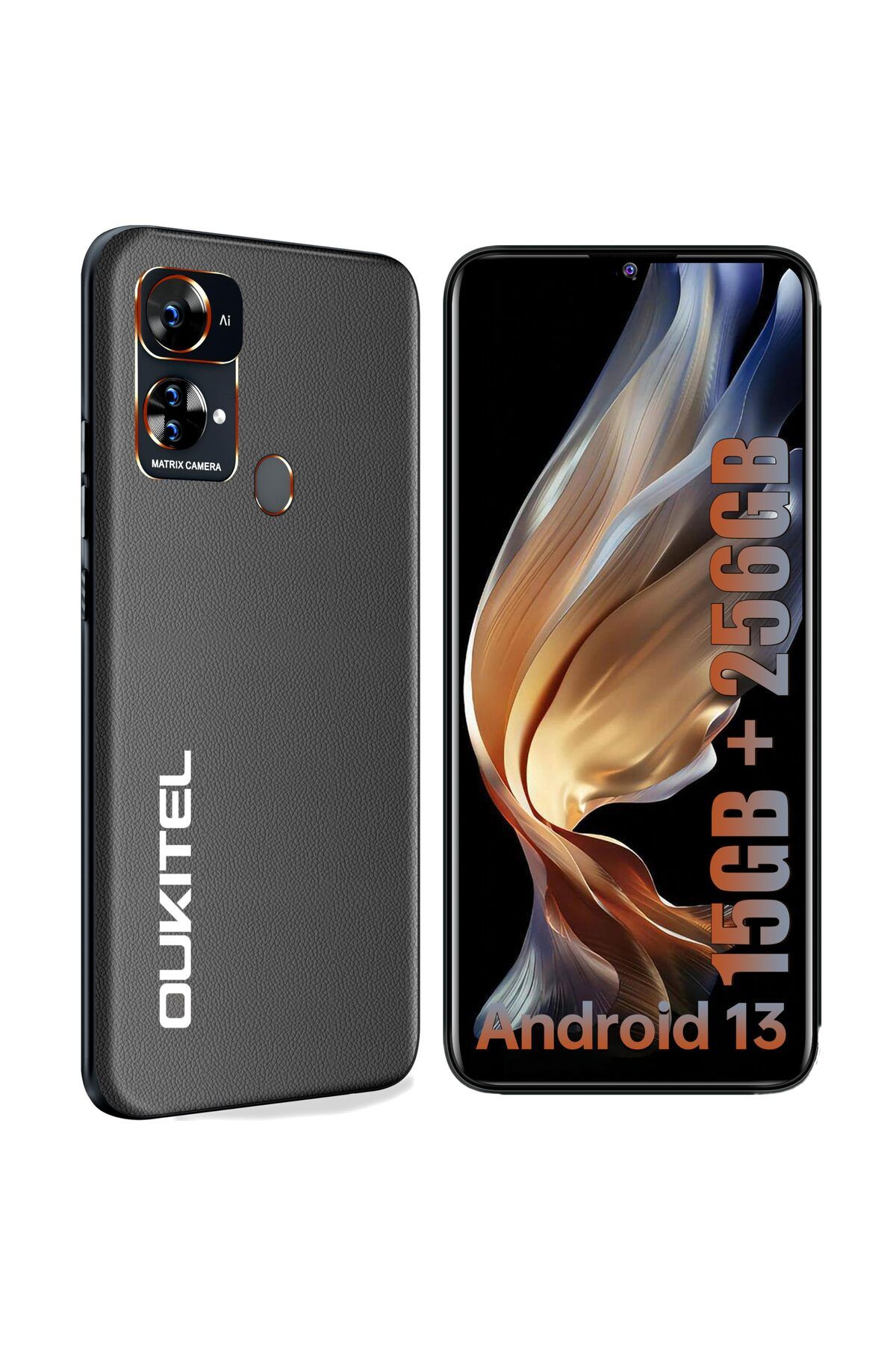 oukitel C33 256 GB 8 GB Ram Gri Oukitel Türkiye Garantili + Bluetooth Kulaklık Hediyeli