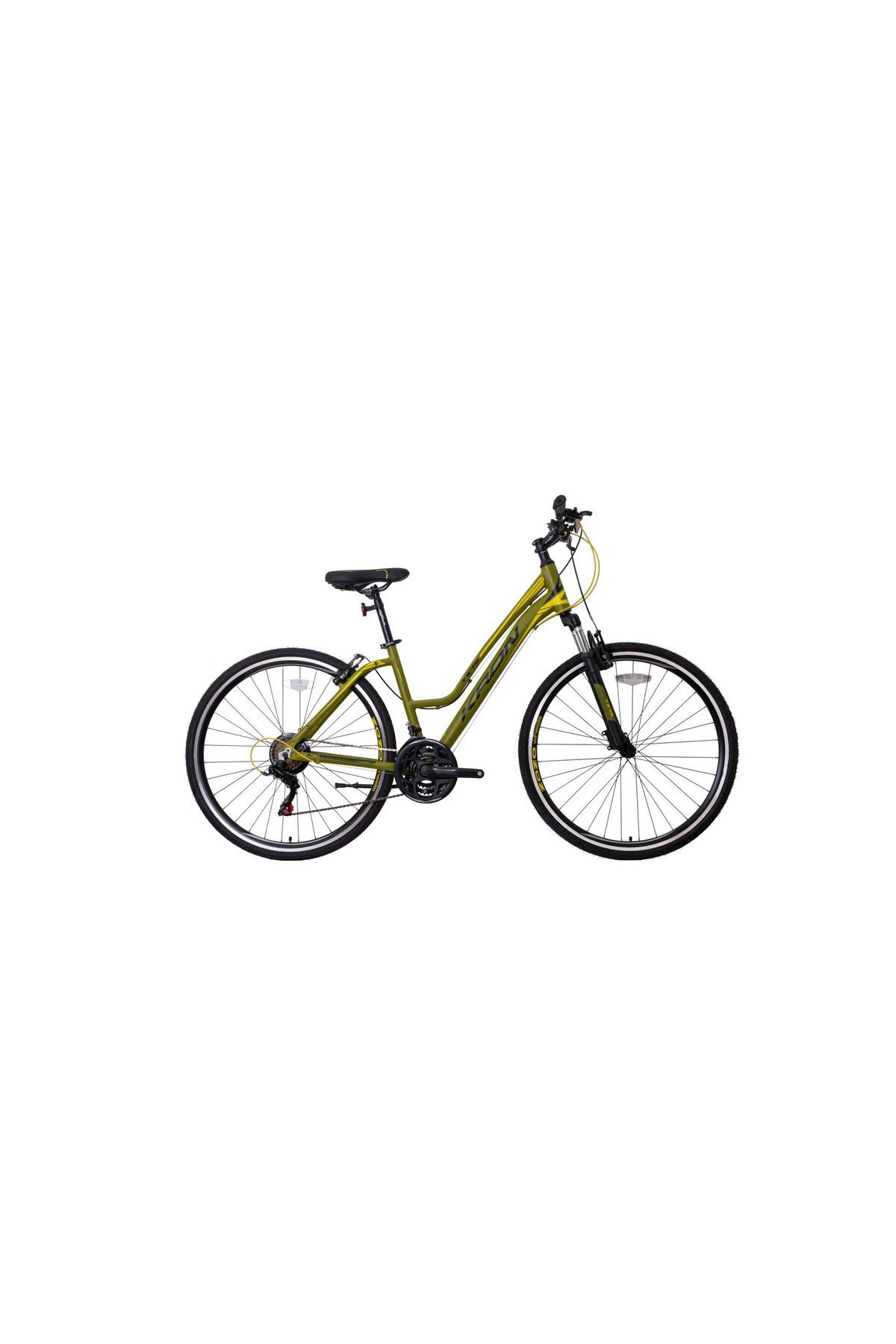 Kron TX75 Lady 28 Jant Trekking Bisiklet Çağla Yeşil Sarı Siyah 38 cm