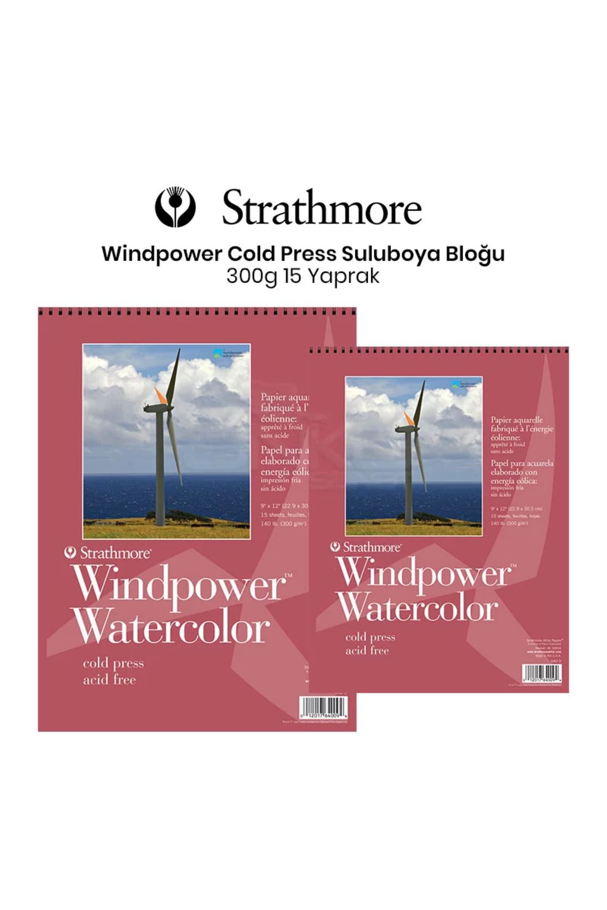 Strathmore Windpower Watercolor Cold Press 15 Yaprak 300g