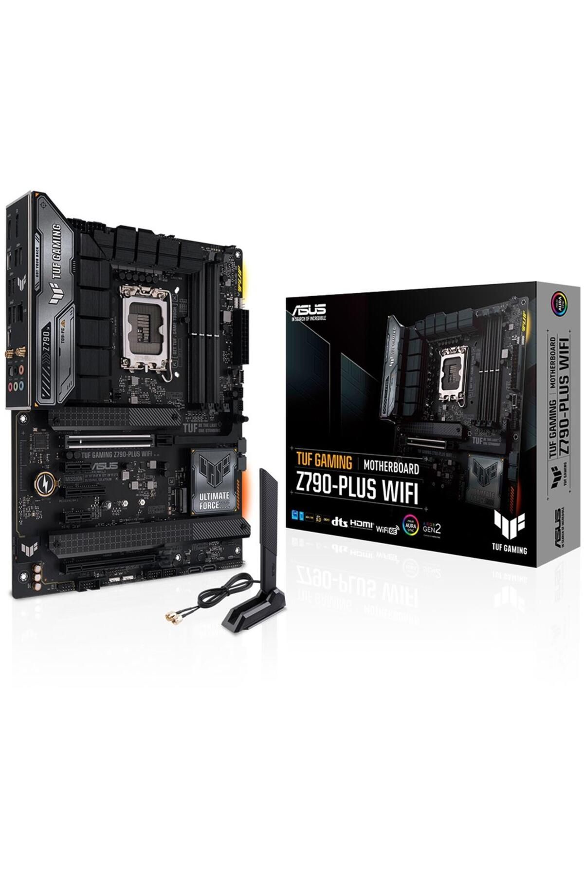 ASUS TUF Gaming Z790-Plus WIFI Intel Z790 Soket 1700 DDR5 7200(OC)MHz ATX Gaming (Oyuncu) Anakart