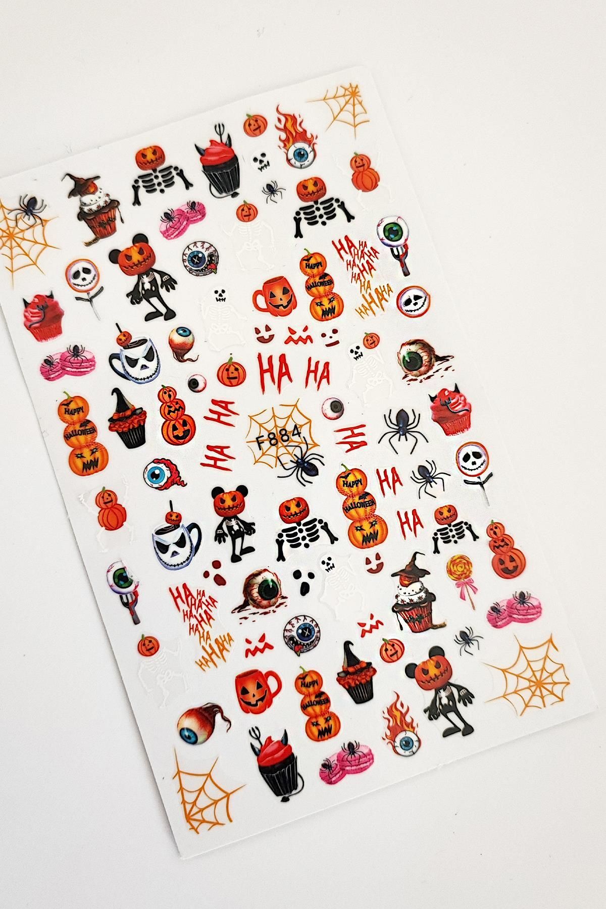 New Obsessions Halloween Cadılar Bayramı Tırnak Sticker Nail Art Süsü