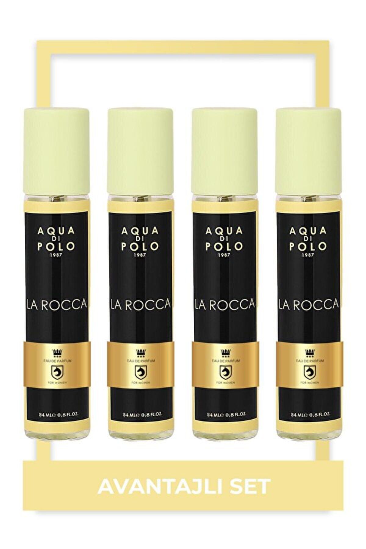 Aqua La Rocca 24 ml 4'lü Yılbaşı Kadın Parfüm Seti Stcc021214