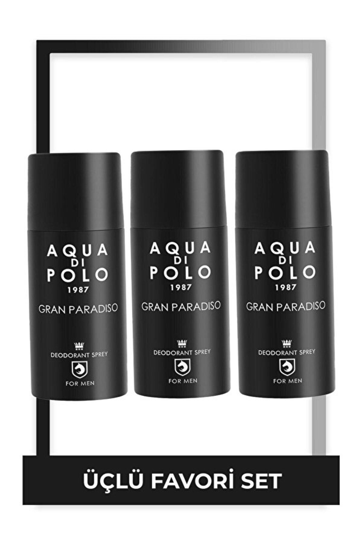 Aqua Gran Paradiso 3'lü Parfümlü Deodorant Seti Stcc004401