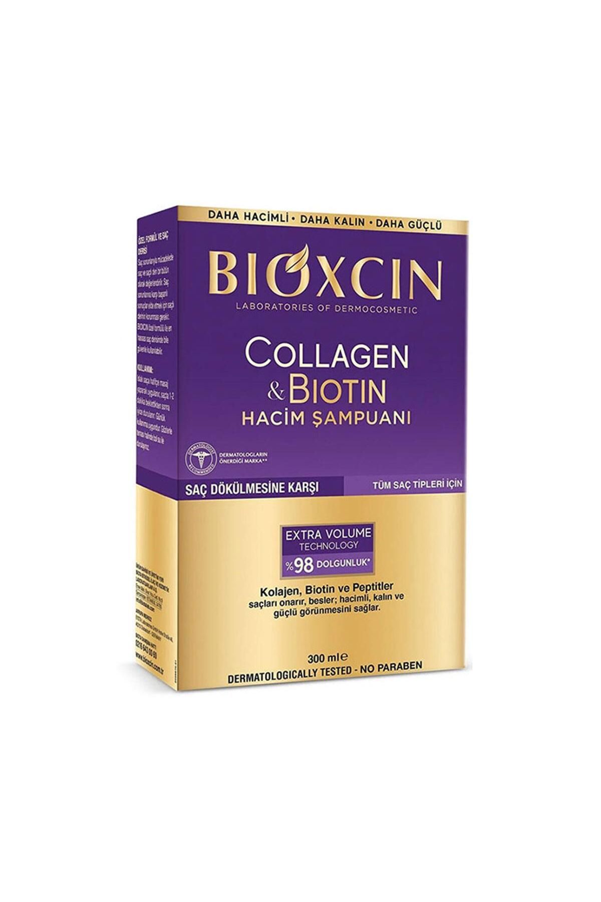 Bioxcin Collagen ve Biotin Ekstra Hacim ve Dolgunlaştırıcı Kolajen ve Biotin İçeren Şampuan 300 ml