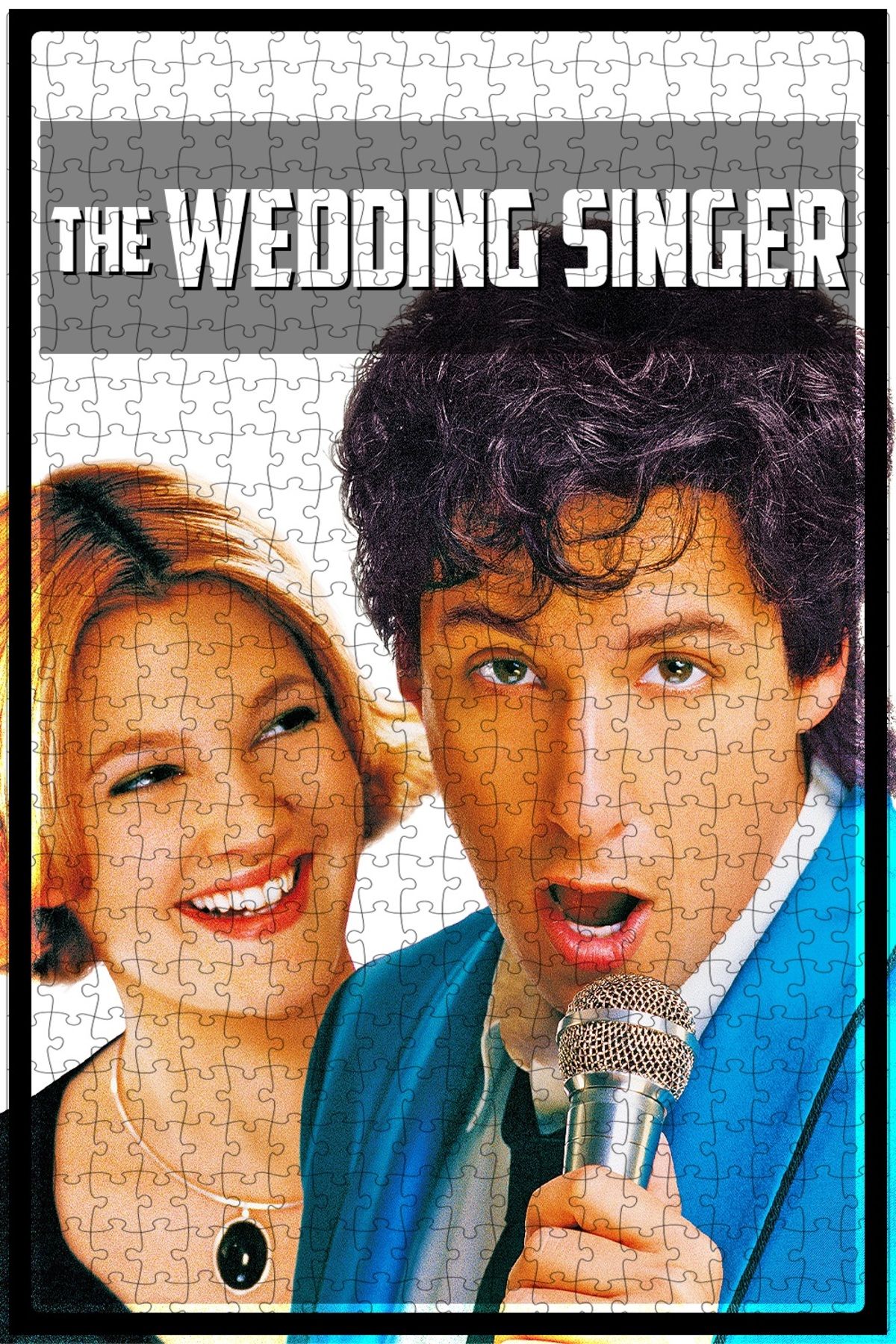 Jeronkarji The Wedding Singer (1998) Film Posterinin 500 Parça Puzzle Yapbozu N67