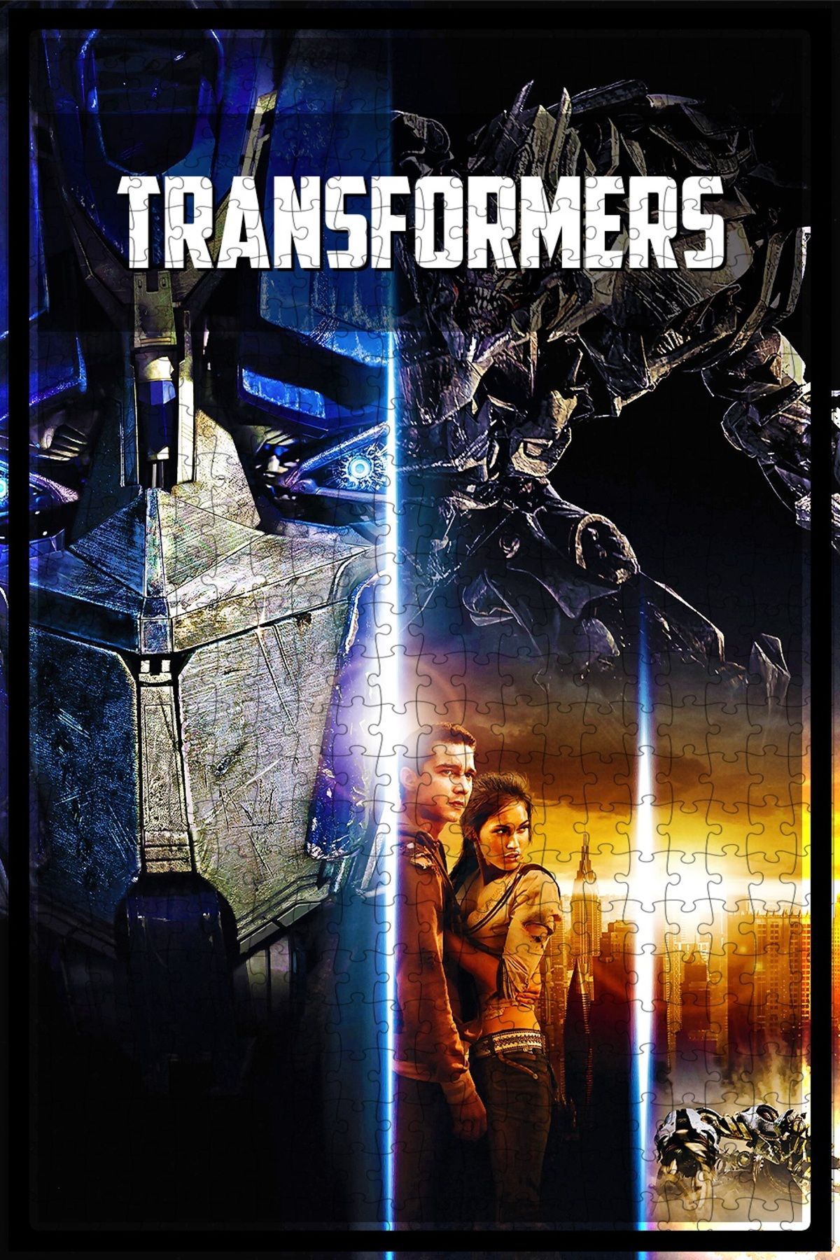 Jeronkarji Transformers (2007) Film Posterinin 500 Parça Puzzle Yapbozu O65