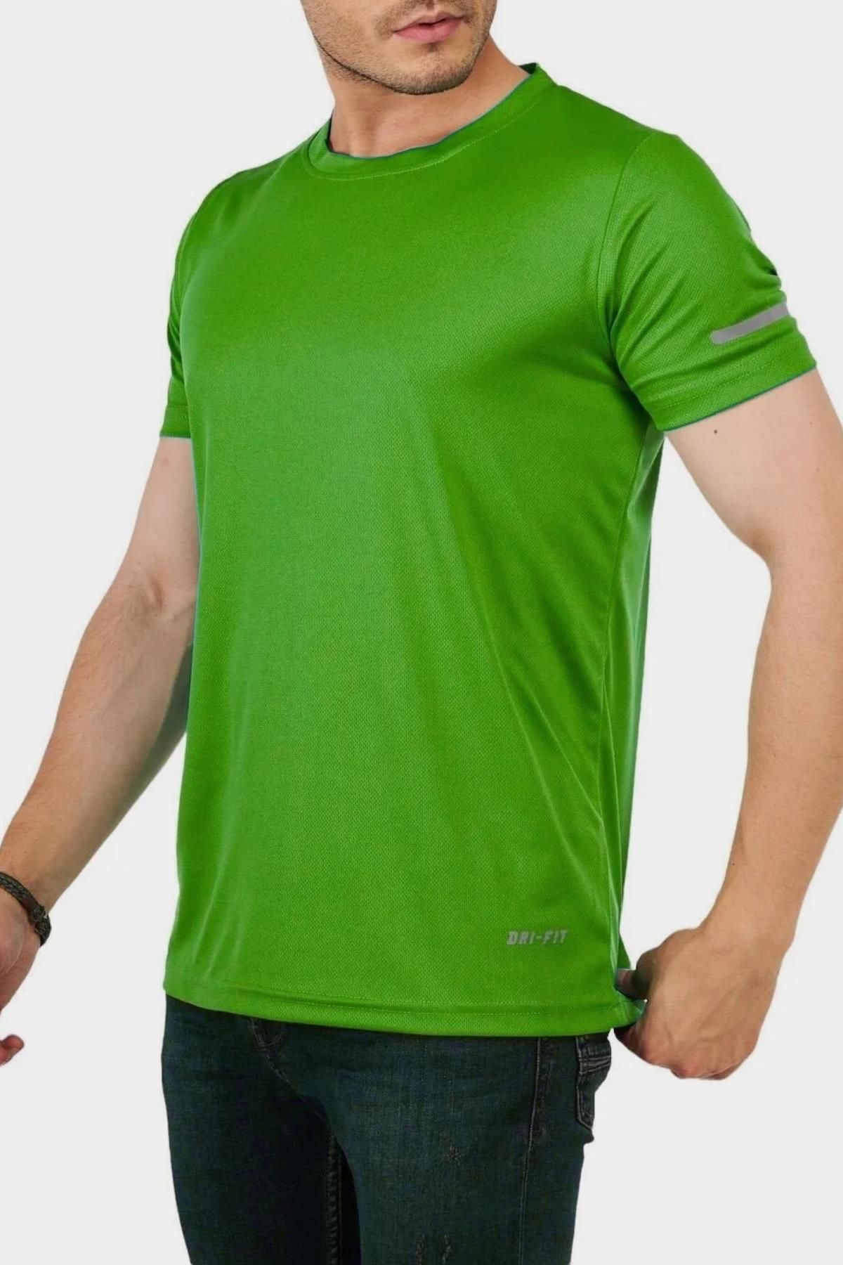 Ghassy Co Ghassy Co. Erkek Nem Emici Hızlı Kuruma Atletik Teknik Performans T-shirt
