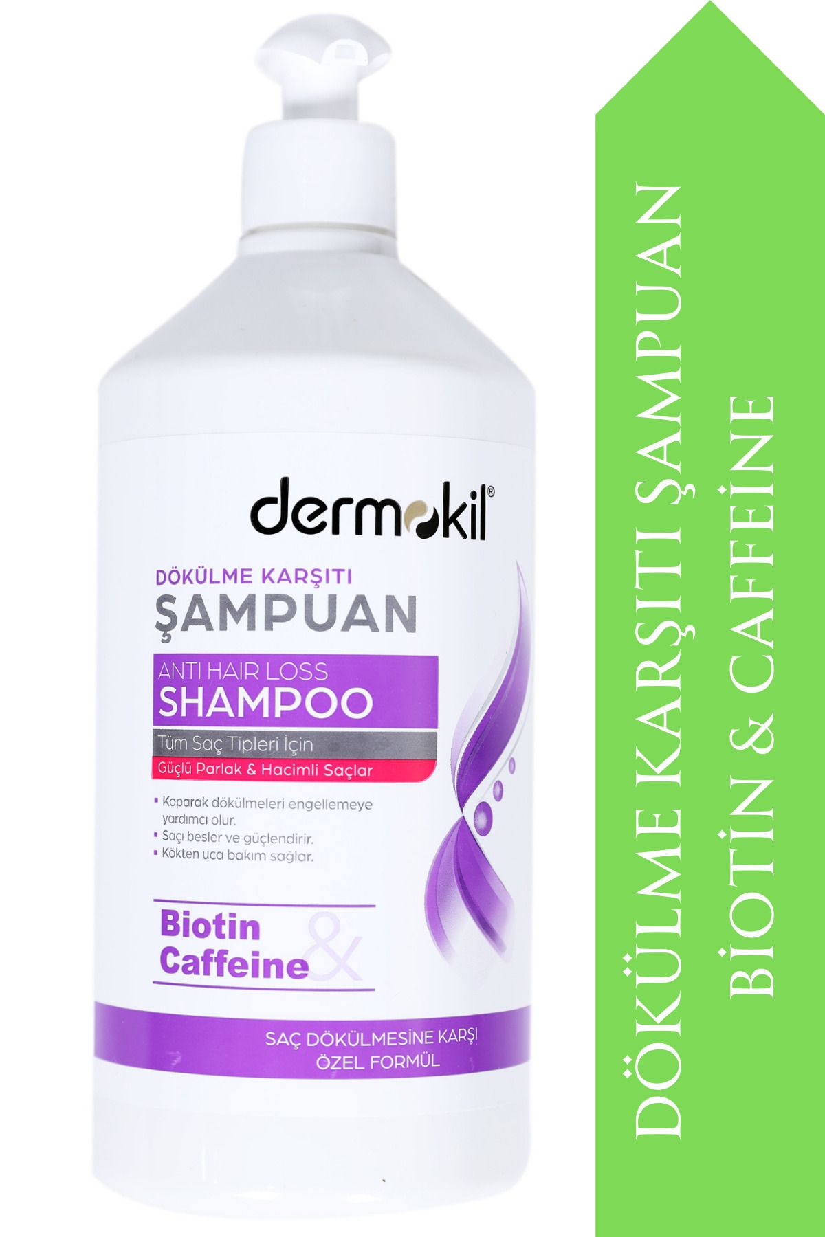 Dermokil Dökülme Karşıtı Şampuan Biotin & Caffein 1000 mL