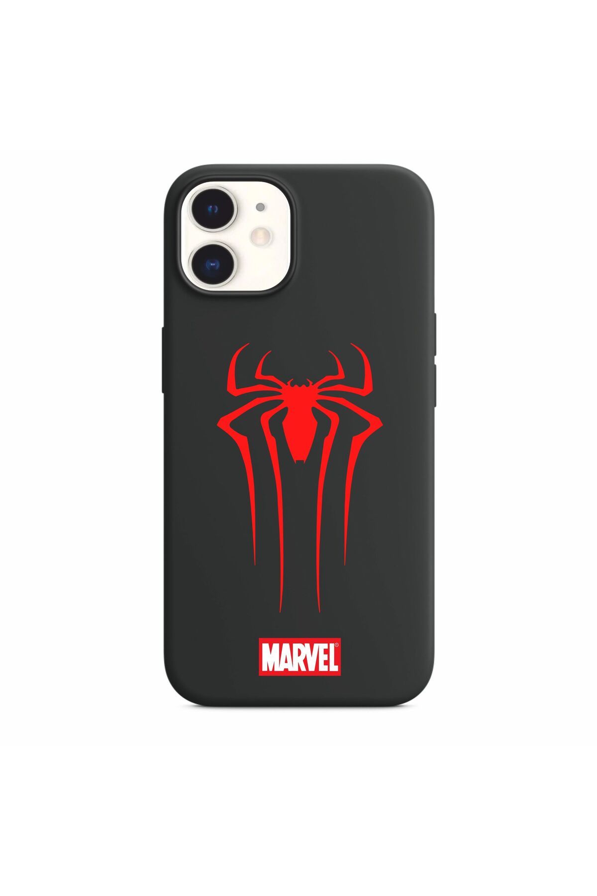 Kılıf Fabrikası iPhone 11 Uyumlu Marvel Spider Man Desenli Koruyucu Lansman Telefon Kılıfı-Siyah