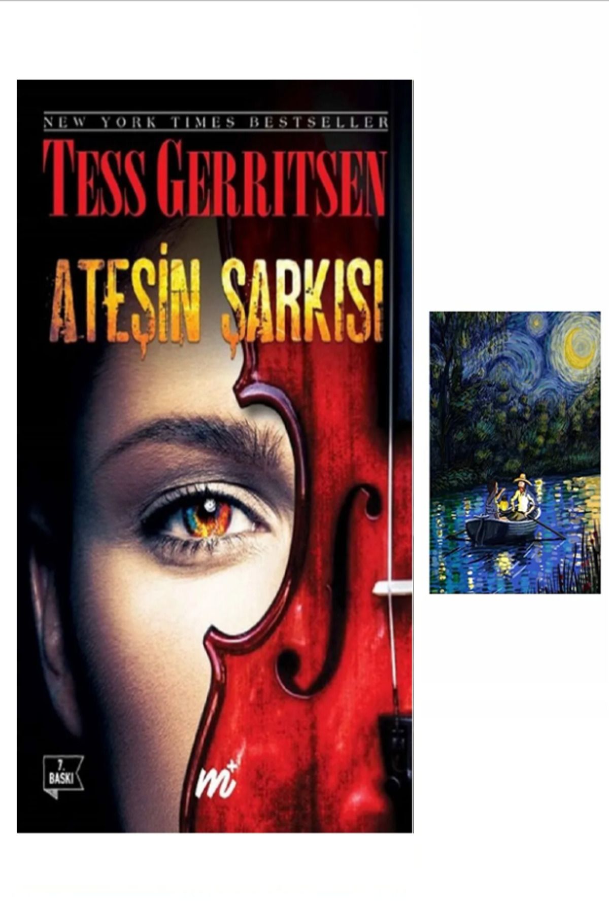 puslurotalar Ateşin Şarkısı - Tess Gerritsen (Koleksiyon Kitap) + Mavi Gece Stiker